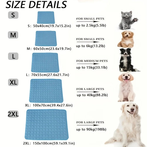 Cooling Mat for Dogs & Cats – Summer Pet Cooling Pad