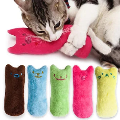 Catnip Bite Toy for Cats – Interactive Chew & Dental Cleaning Plush Toy
