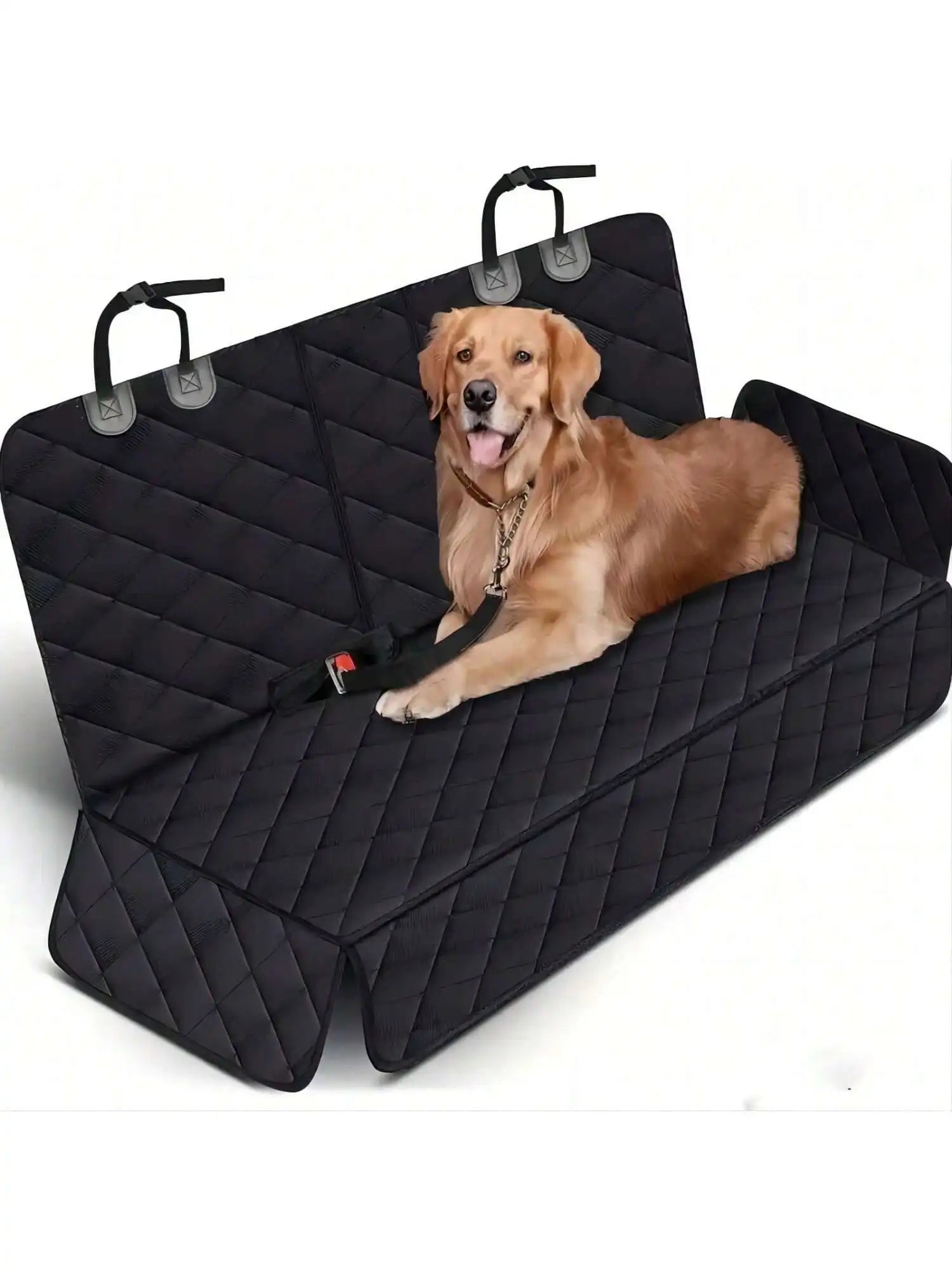 Luxury Waterproof Dog Car Seat Bed with Safety Harness