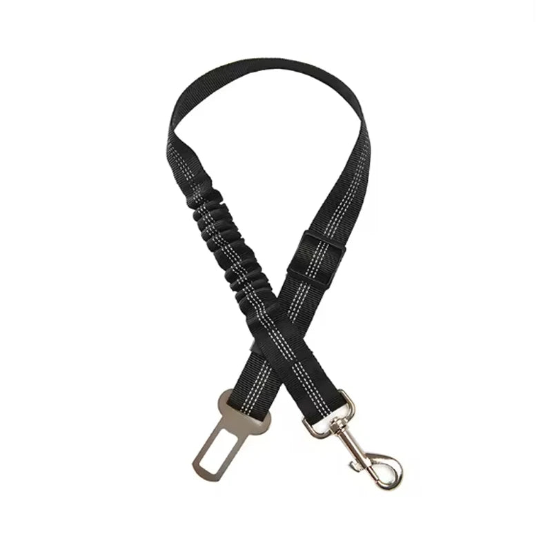 Adjustable Dog Car Safety Seat Belt with Shock Absorbing Bungee