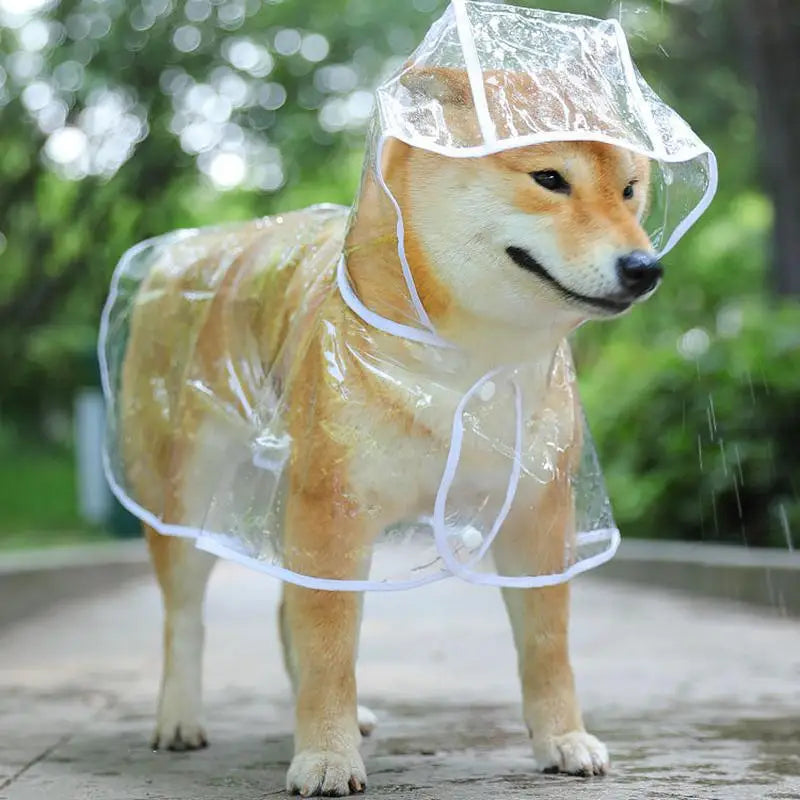 Waterproof Dog Raincoat with Hood – Reflective Pet Rain Jacket for Small & Medium Dogs, Puppy Rain Coat
