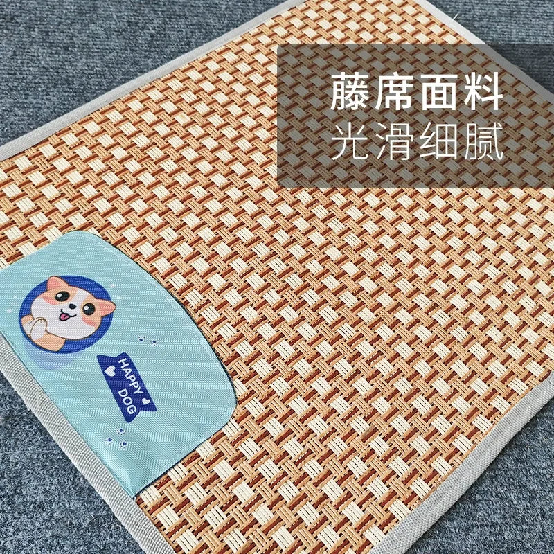 Breathable Cooling Pet Mat | Natural Summer Sleeping Pad for Cats & Small Dogs