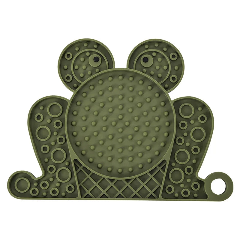 Dog Lick Mat Slow Feeder for Dogs & Cats – Silicone Suction Cup Anti-Anxiety Feeding Mat