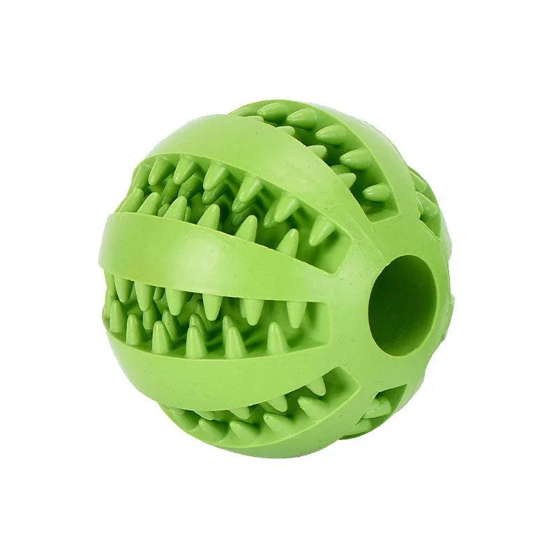 Interactive Dog Chew Ball | Treat Dispensing Dental Cleaning Toy for Dogs & Puppies