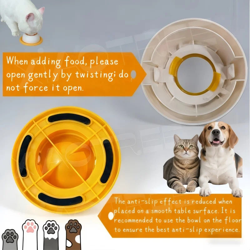 Dog Slow Feeder Lick Bowl – Interactive Anti-Anxiety Feeding Mat for Dogs & Cats