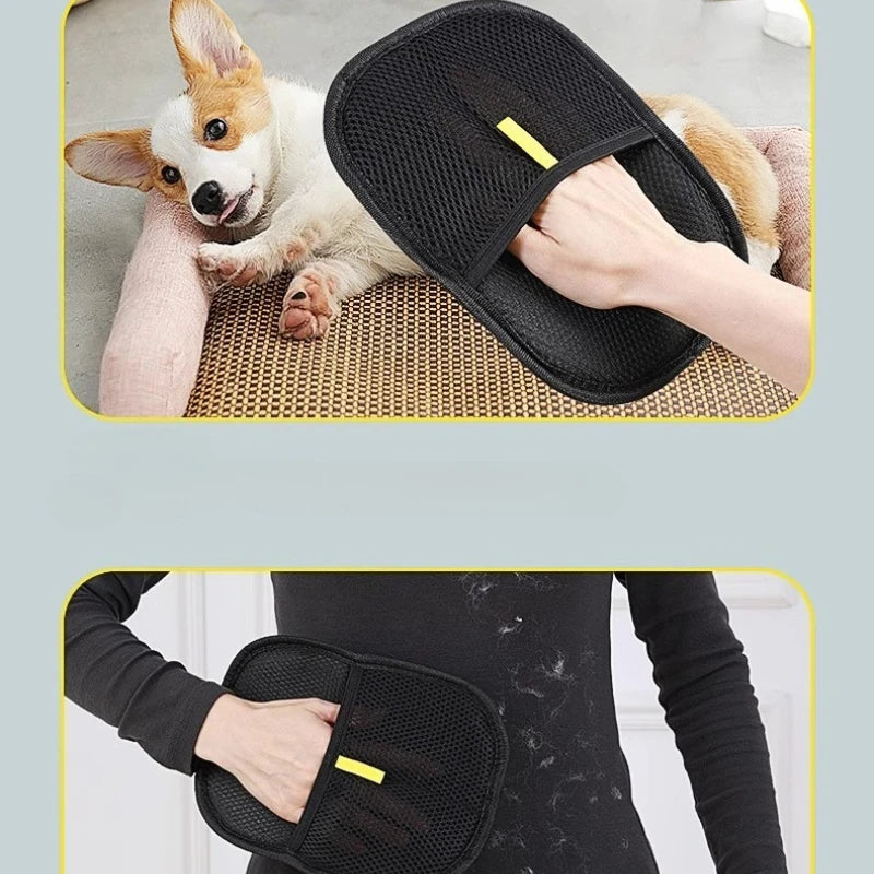 Pet Hair Remover Glove for Cats & Dogs | Reusable Fur Cleaning Mitt