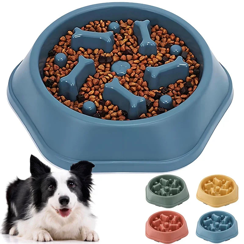 Slow Feeder Dog Bowl – Anti-Choking Puzzle Food Bowl for Small & Medium Dogs