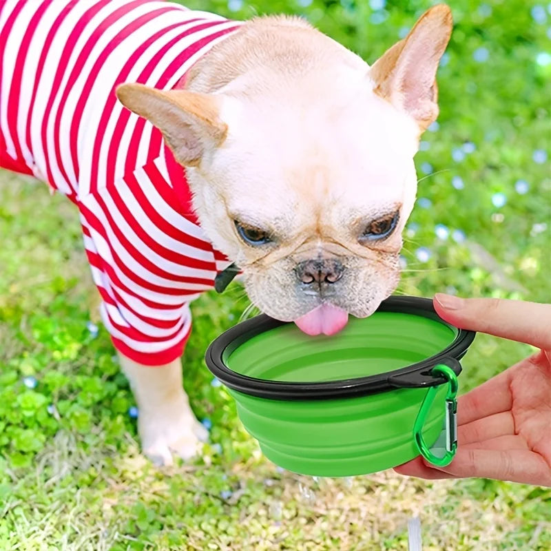 Collapsible Travel Pet Bowl – Portable Silicone Dog & Cat Water Bowl