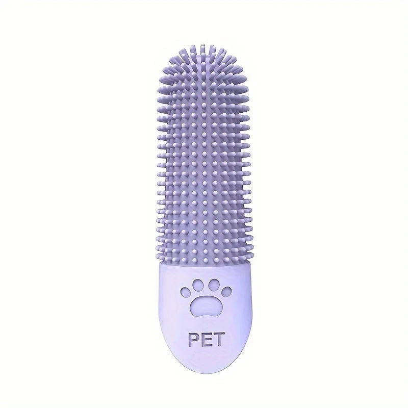 Silicone Finger Pet Toothbrush – 360° Dog & Cat Teeth Cleaning Brush