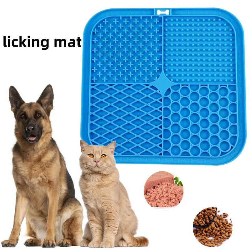 Premium Silicone Lick Mat | Slow Feeder & Grooming Mat for Dogs & Cats