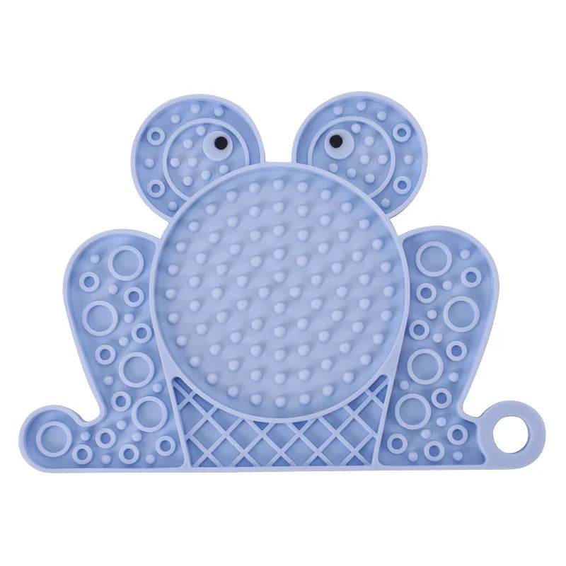 Dog Lick Mat Slow Feeder for Dogs & Cats – Silicone Suction Cup Anti-Anxiety Feeding Mat