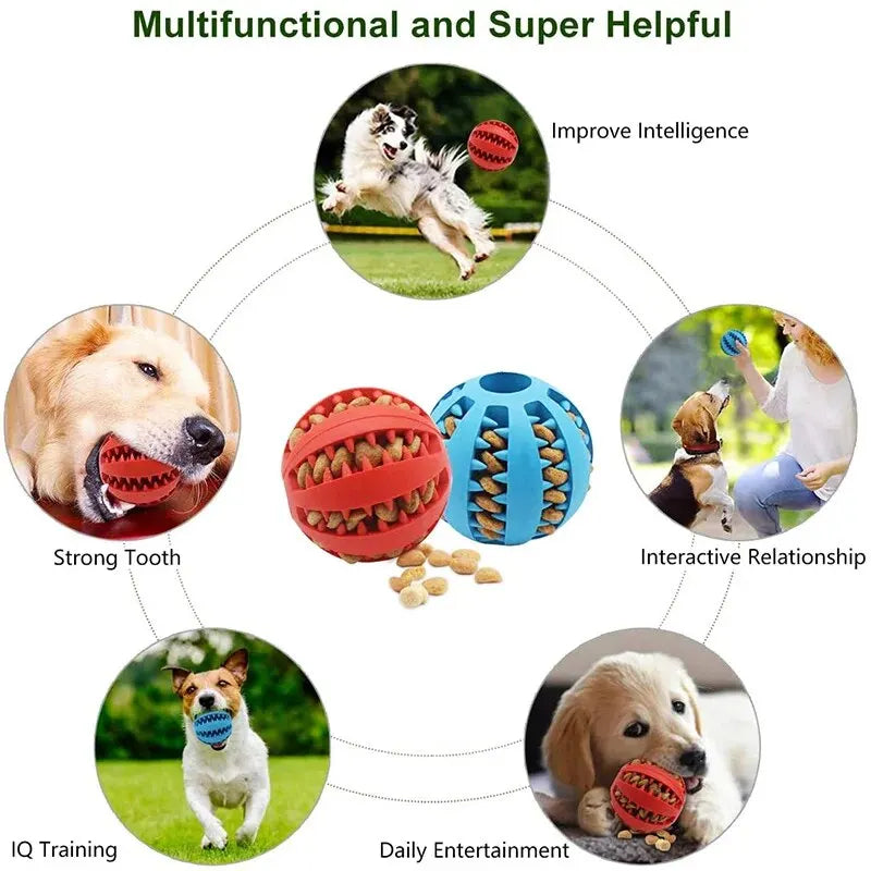 Interactive Treat Dispensing Dog Toy Ball – Slow Feeder Chew Ball