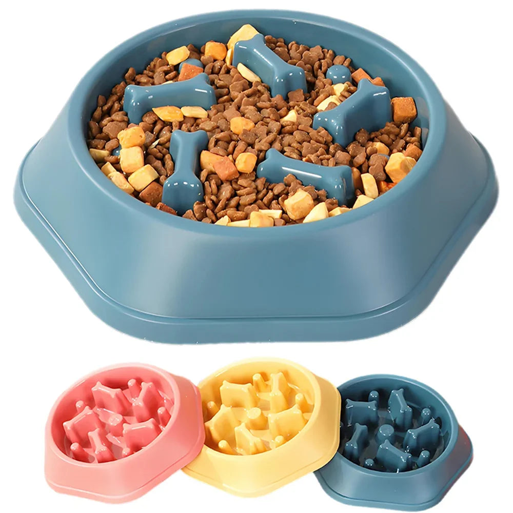 Slow Feeder Dog Bowl – Anti-Choking Puzzle Food Bowl for Small & Medium Dogs