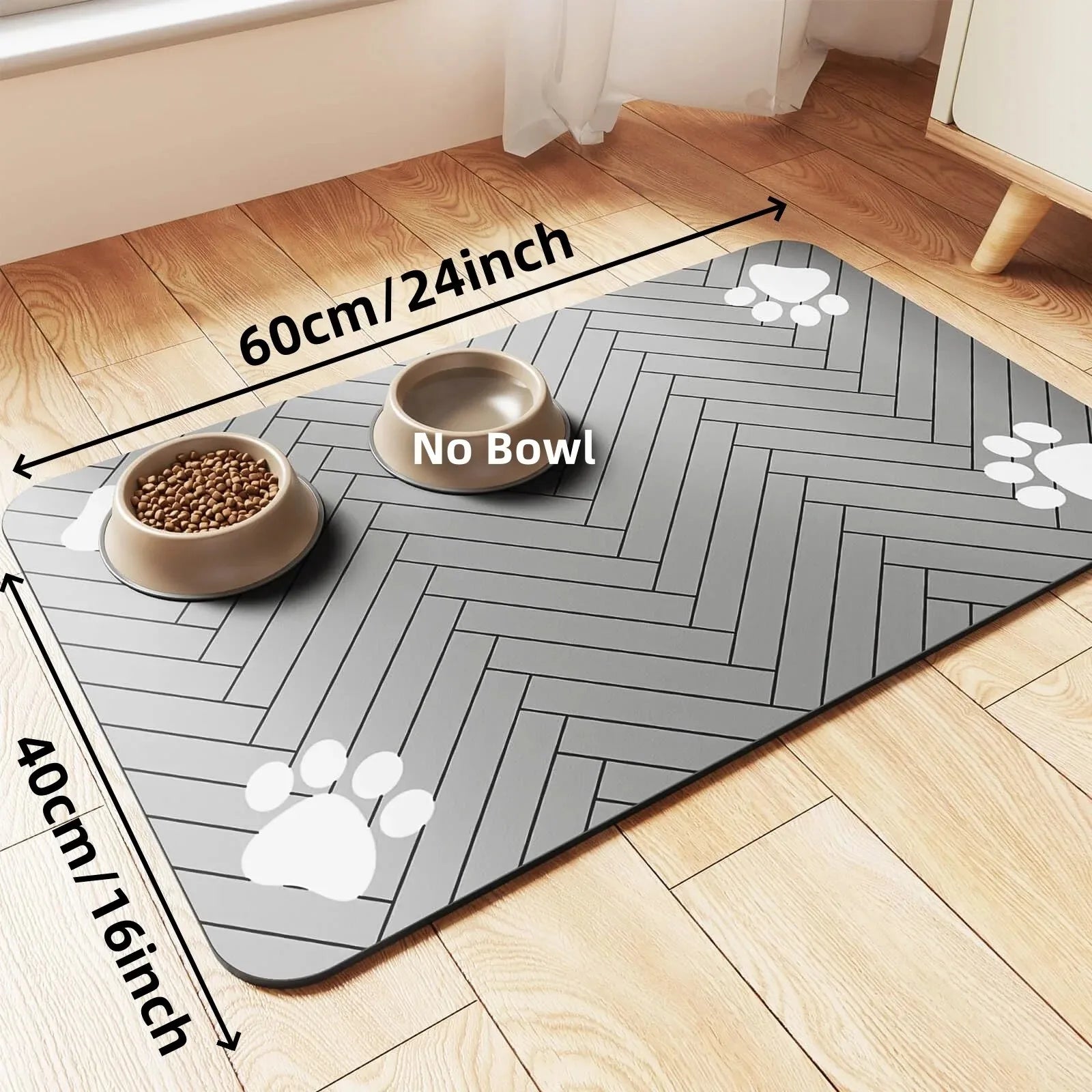 Waterproof Pet Feeding Mat – Quick Dry Dog & Cat Bowl Placemat