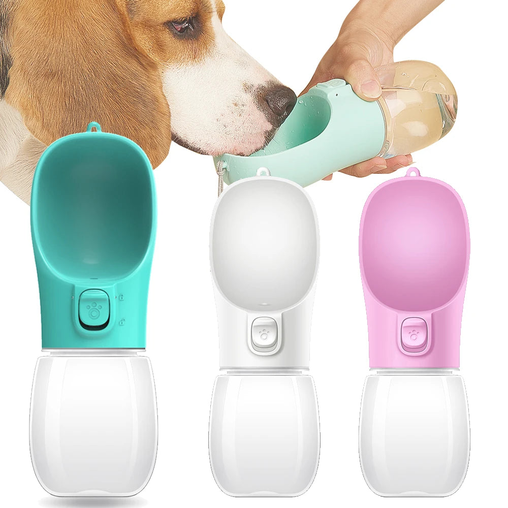 Portable Leakproof Dog Water Bottle for Walks & Travel