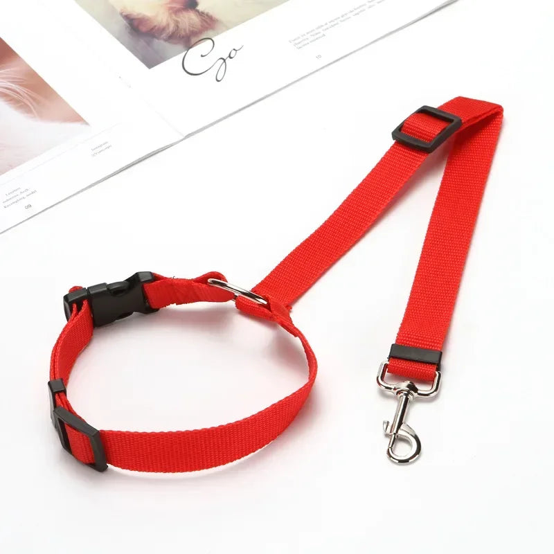 Adjustable Dog Car Seat Belt with Safety Clip | Travel Restraint