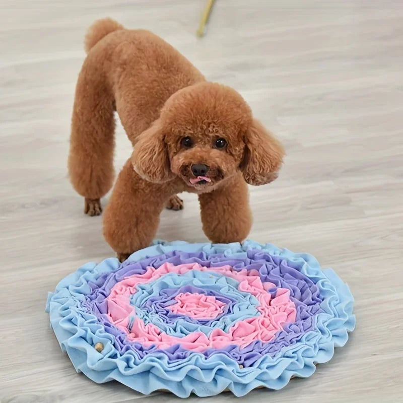 Dog Snuffle Mat – Interactive Slow Feeder Puzzle Toy for Anxiety Relief