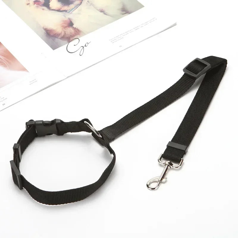 Adjustable Dog Car Seat Belt with Safety Clip | Travel Restraint
