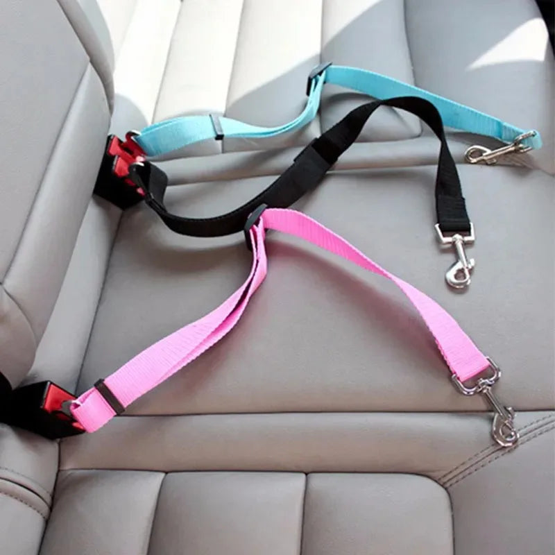 Dog Car Safety Seat Belt | Adjustable Travel Restraint