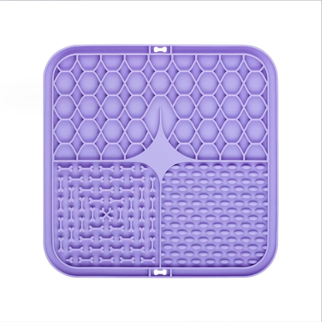 Premium Silicone Lick Mat | Slow Feeder & Grooming Mat for Dogs & Cats