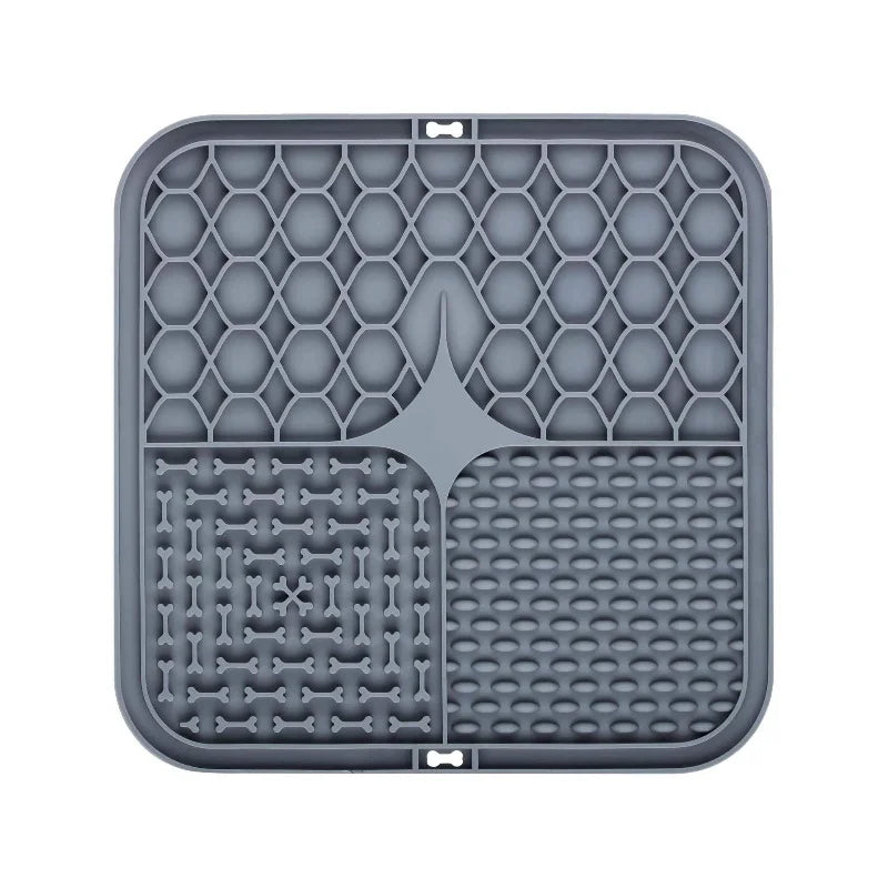 Dog Lick Mat with Suction Cups – Slow Feeder & Bath Distraction Mat