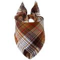 Pañuelo para Perro de Cuadros Escoceses – Bandana Triangular Ajustable para Perros y Gatos, Pañuelo Suave con Borlas para Cachorros y Mascotas Pequeñas y Grandes