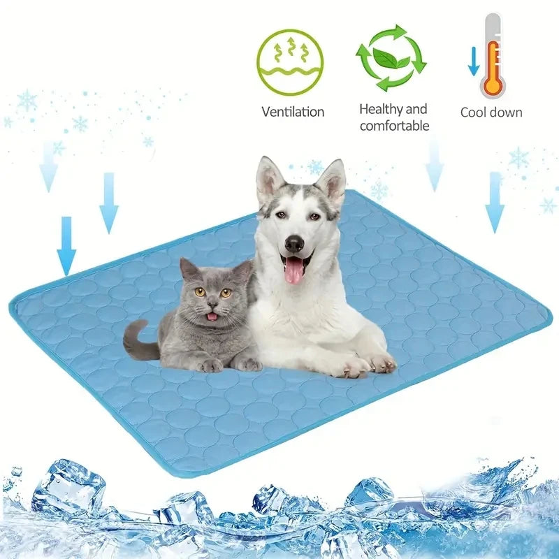 Cooling Mat for Dogs & Cats – Summer Pet Cooling Pad