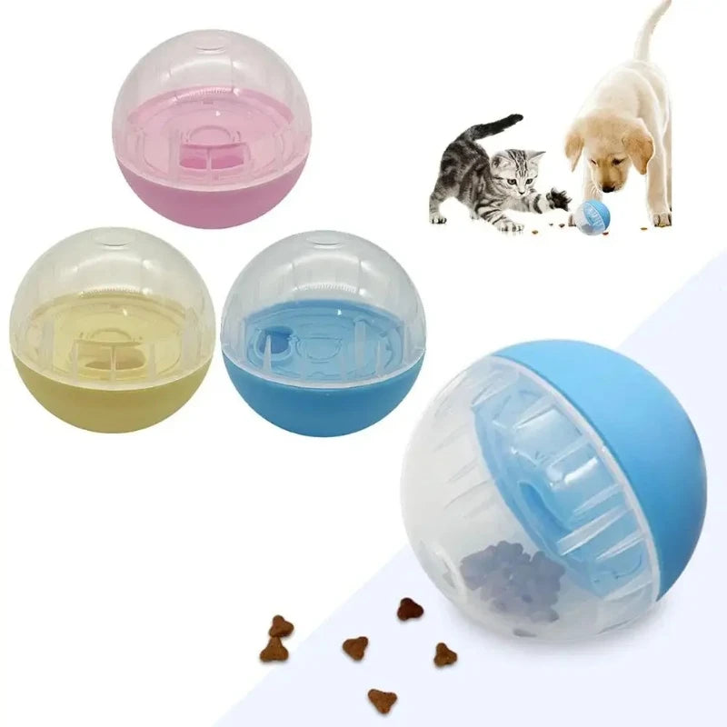 Interactive Treat Dispensing Ball for Dogs & Cats | IQ Puzzle Slow Feeder Toy
