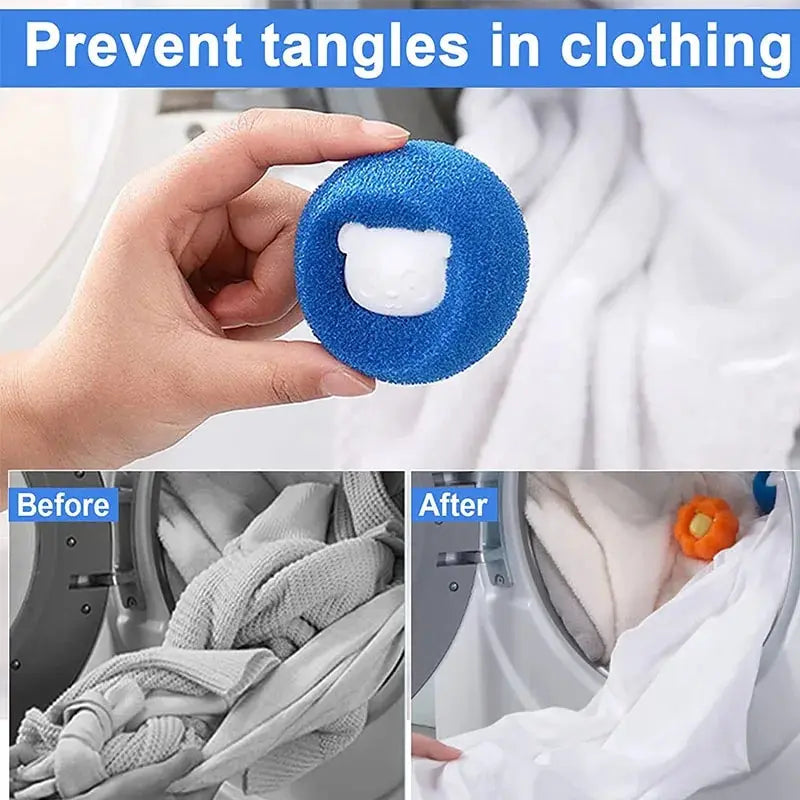 Pet Hair Catcher for Laundry – Reusable Fur & Lint Removal Ball (1–5 Pack)