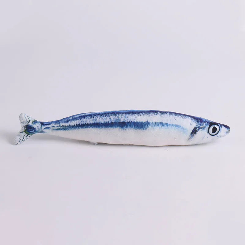 Interactive Catnip Fish Toy for Cats – Realistic Plush Fish Kick Toy, Soft Cat Chew & Hunting Toy for Indoor Cats