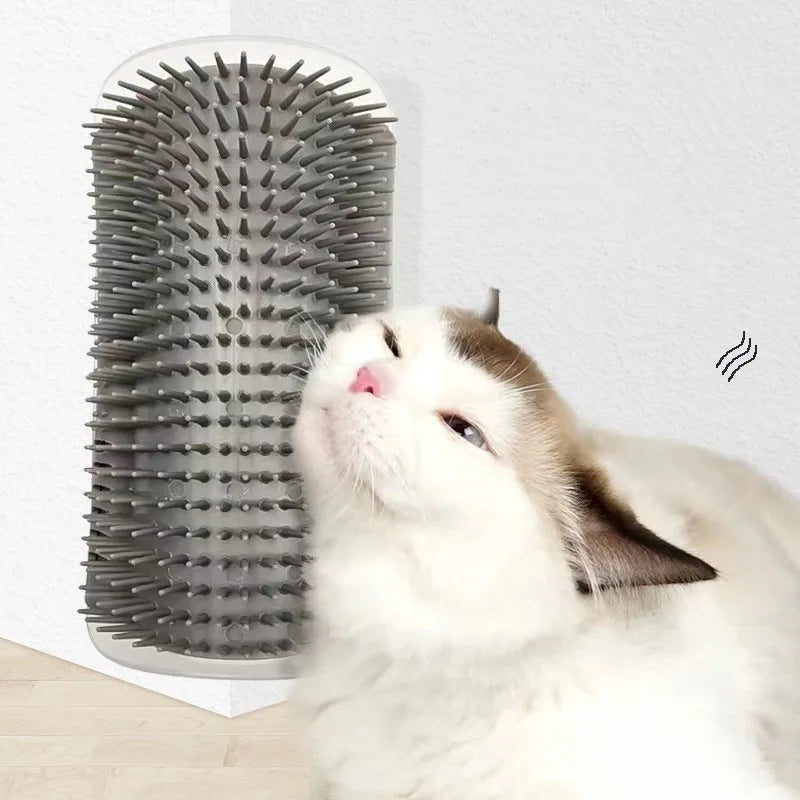 Cat Corner Self Groomer Brush – Wall Mounted Hair Removal Massager