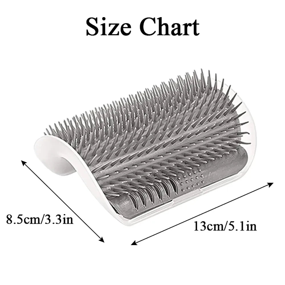 Cat Corner Self Groomer Brush – Wall Mounted Hair Removal Massager