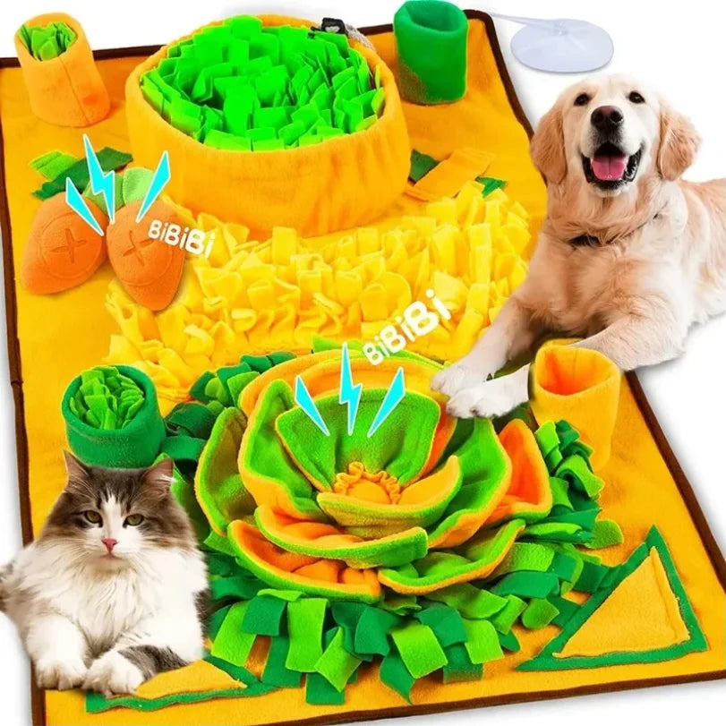 Large Dog Snuffle Mat – Interactive Slow Feeder Puzzle Toy for Mental Stimulation