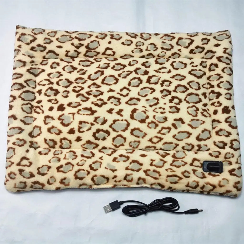 Electric Pet Heating Pad – Waterproof Heated Bed Mat for Dogs & Cats | Adjustable Temperature