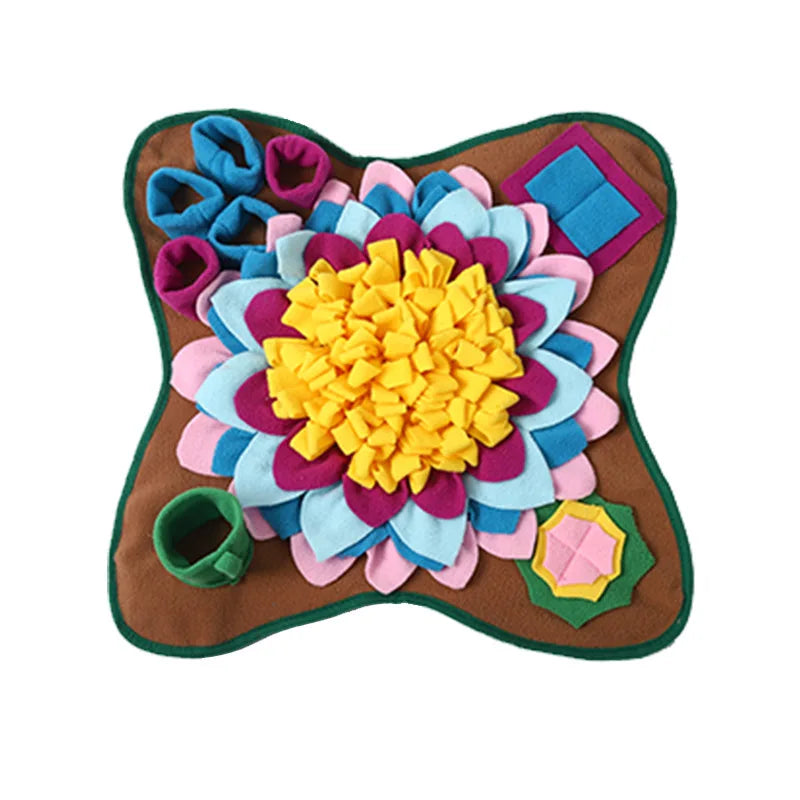 Interactive Dog Snuffle Mat – Slow Feeder Puzzle Toy for Mental Stimulation