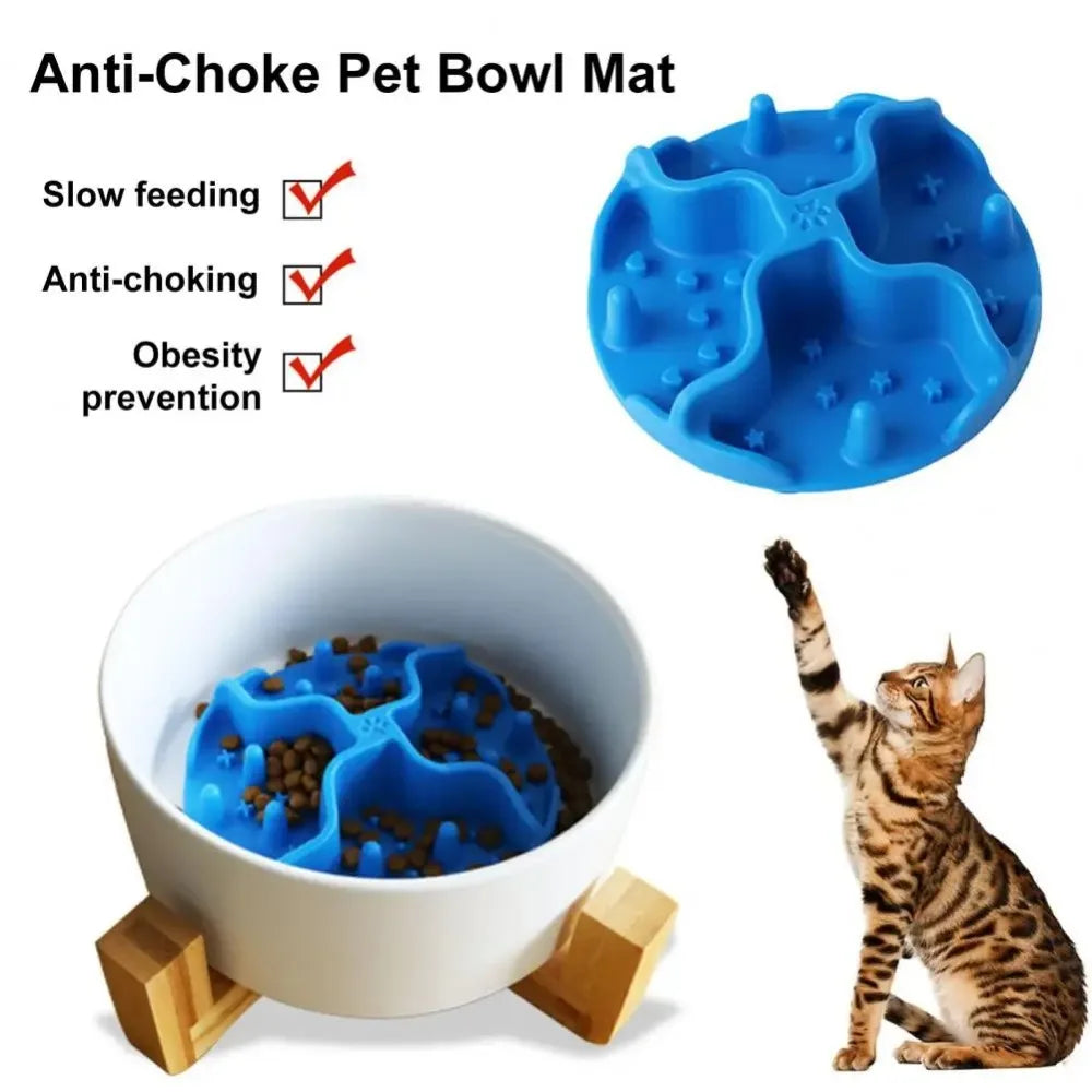 Silicone Slow Feeder Bowl Insert for Dogs & Cats | Anti-Choking Feeding Mat