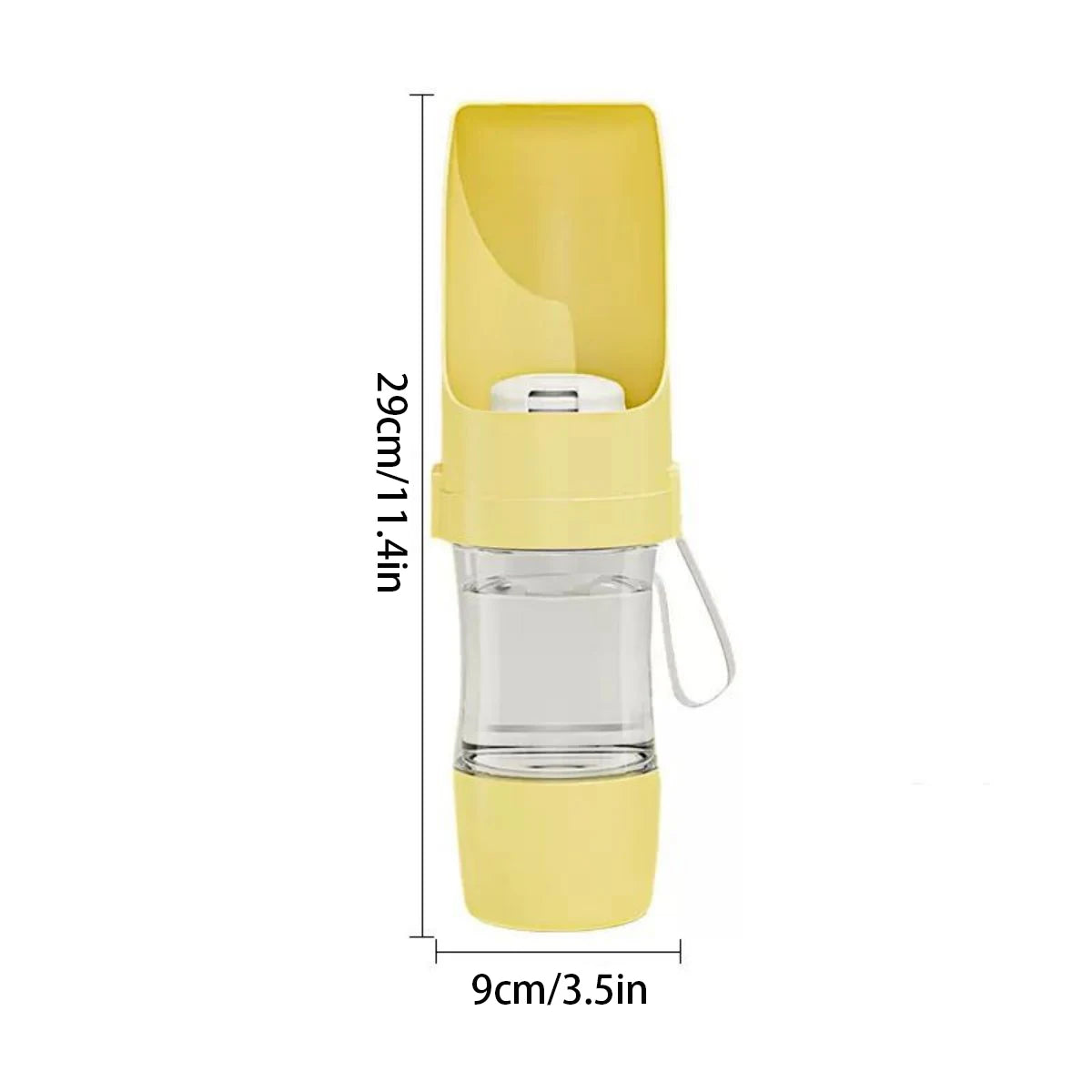 2-in-1 Travel Water Bottle & Food Container for Dogs