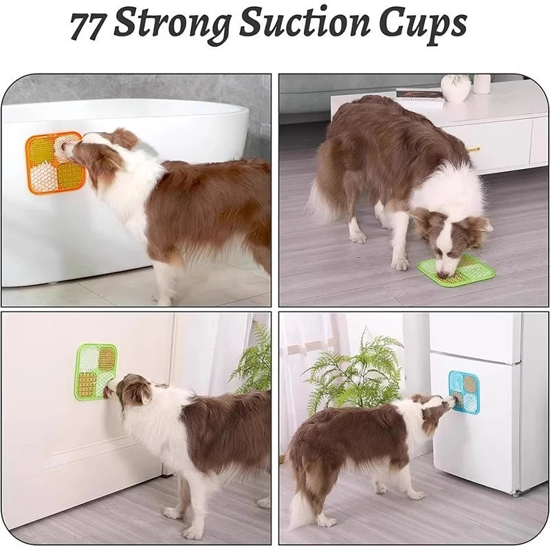 Premium Silicone Lick Mat | Slow Feeder & Grooming Mat for Dogs & Cats
