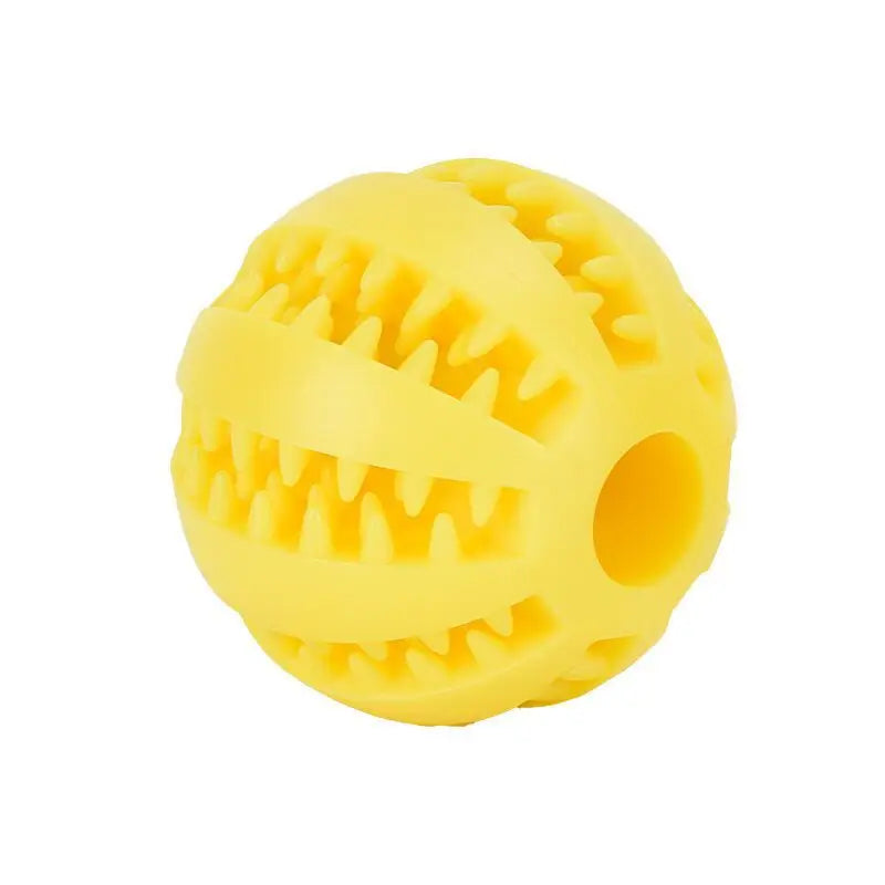 Interactive Dog Chew Ball | Treat Dispensing Dental Cleaning Toy for Dogs & Puppies