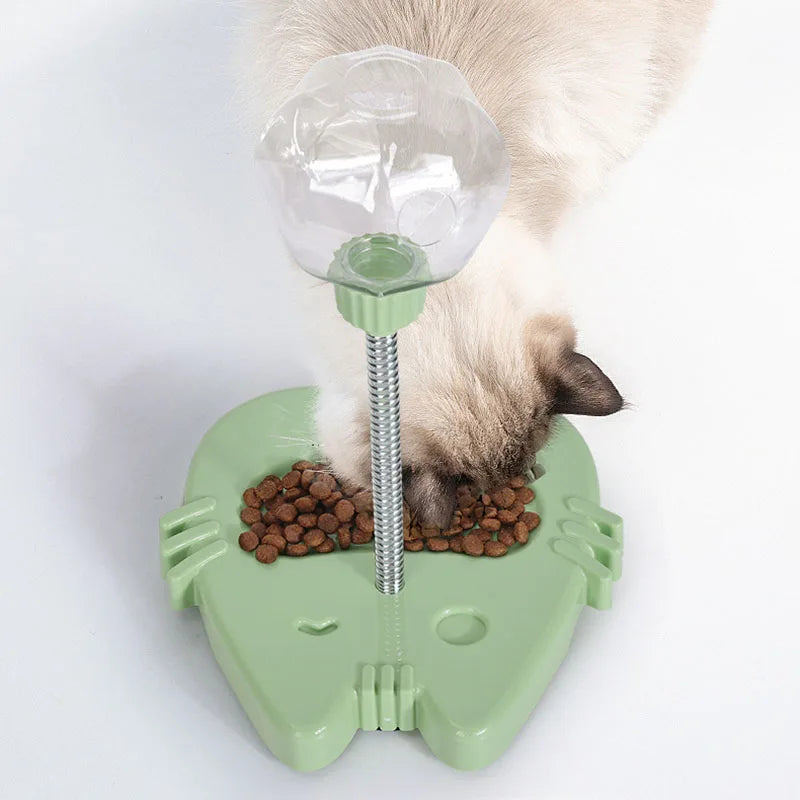 Interactive Cat Treat Dispenser Toy – Wobble Slow Feeder Puzzle