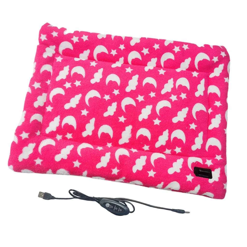 Electric Pet Heating Pad – Waterproof Heated Bed Mat for Dogs & Cats | Adjustable Temperature