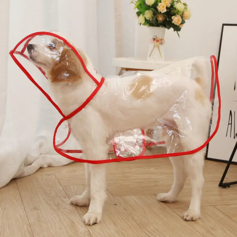 Waterproof Dog Raincoat with Hood – Reflective Pet Rain Jacket for Small & Medium Dogs, Puppy Rain Coat