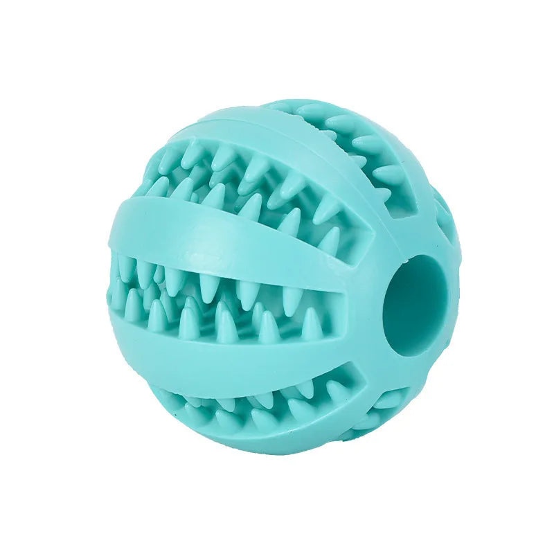 Interactive Dog Chew Ball | Treat Dispensing Dental Cleaning Toy for Dogs & Puppies