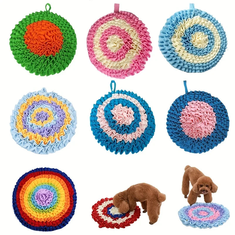 Dog Snuffle Mat – Interactive Slow Feeder Puzzle Toy for Anxiety Relief