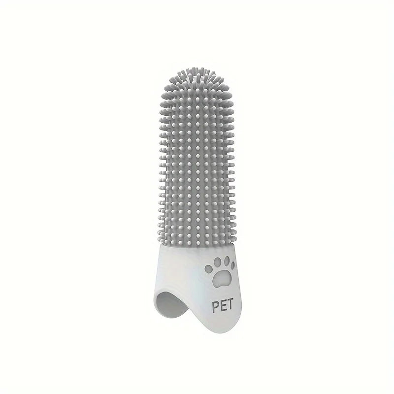 Silicone Finger Pet Toothbrush – 360° Dog & Cat Teeth Cleaning Brush