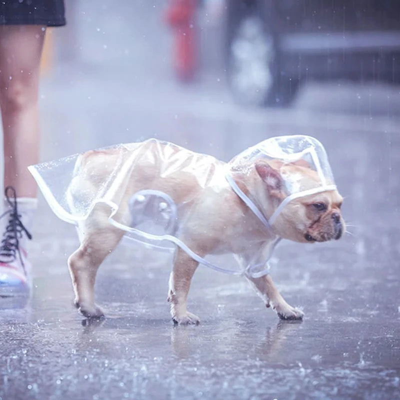 Waterproof Dog Raincoat with Hood – Reflective Pet Rain Jacket for Small & Medium Dogs, Puppy Rain Coat