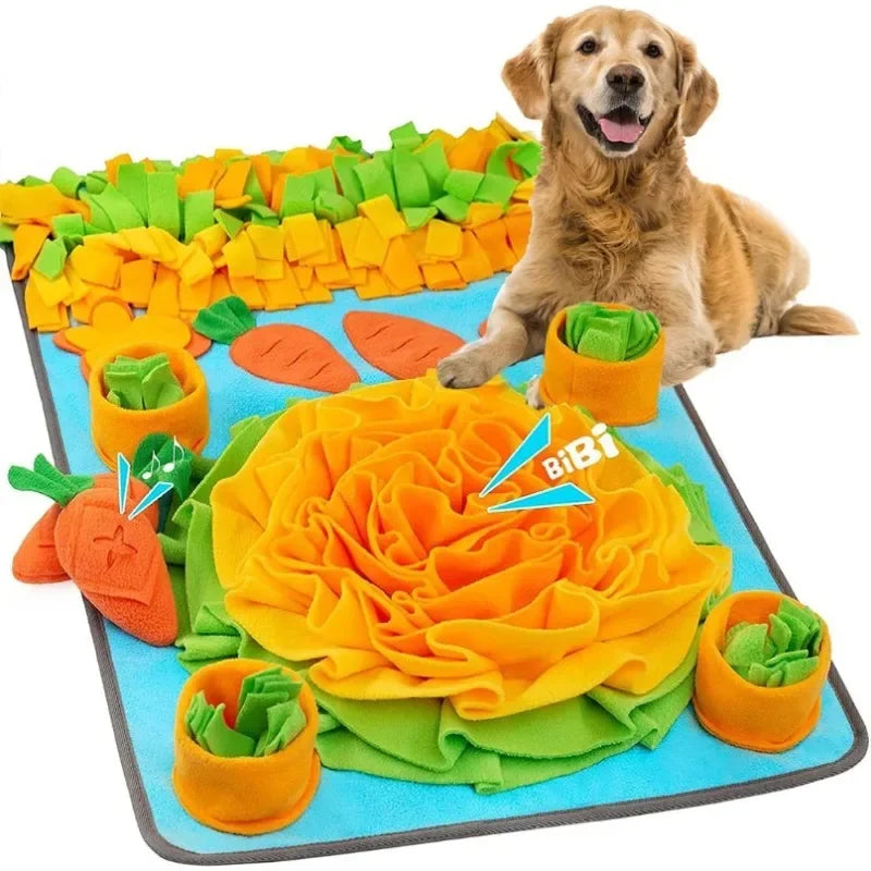 Large Dog Snuffle Mat – Interactive Slow Feeder Puzzle Toy for Mental Stimulation