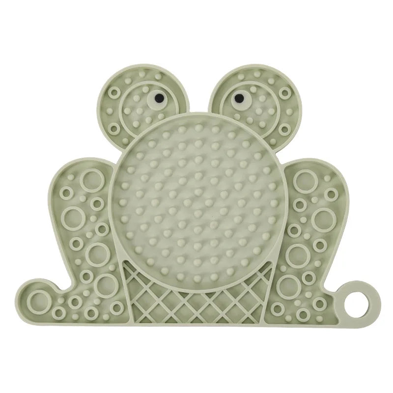Dog Lick Mat Slow Feeder for Dogs & Cats – Silicone Suction Cup Anti-Anxiety Feeding Mat