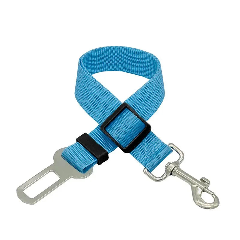 Adjustable Dog Car Seat Belt – Pet Safety Harness Leash for Cars