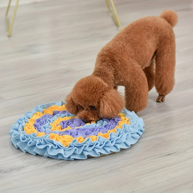 Dog Snuffle Mat – Interactive Slow Feeder Puzzle Toy for Anxiety Relief